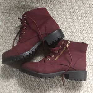 Maroon Atmosphere boots